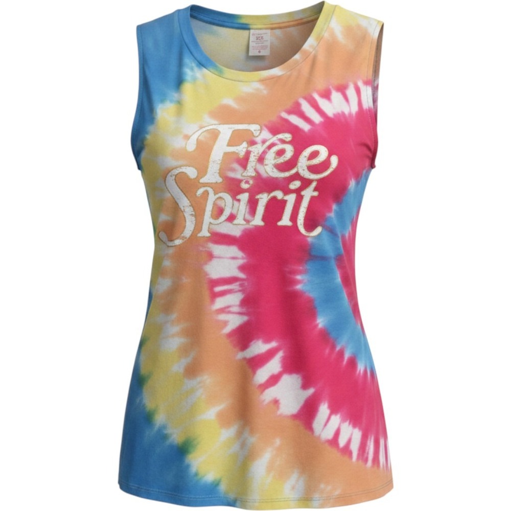 No Boundaries TieDye Free Spirit Printed Muscle Tank Top Sleeveless JUNIOR XL/XG